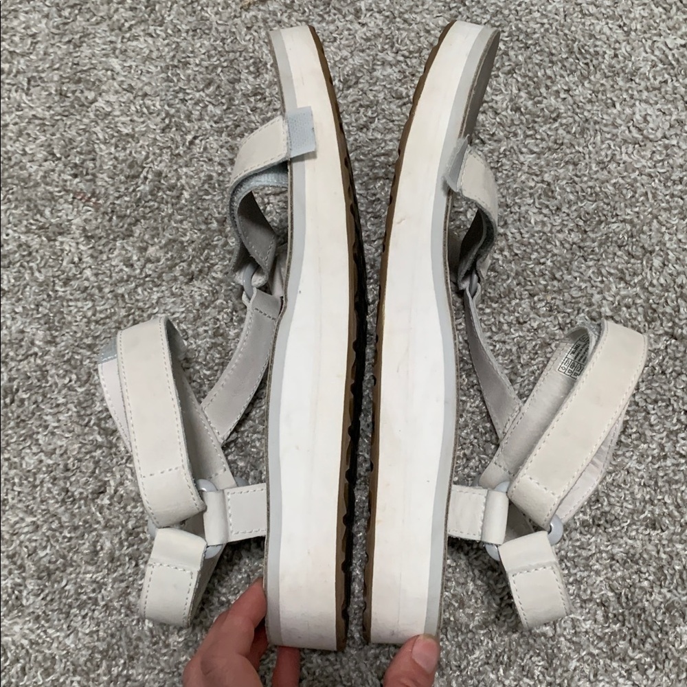 Teva Midform Gray White Sandals Size 10 - Picture 7 of 9